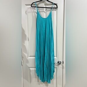 Mahina Maxi Dress One Size lined breezy teal blue